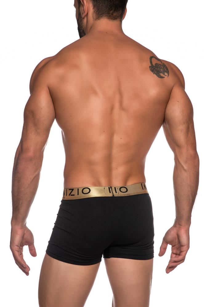 ΜΑΥΡΟ BOXER ΜΕ ΕΞΩΤΕΡΙΚΟ ΛΑΣΤΙΧΟ ΚΑΙ LOGO ΙΝΙΖΙΟ