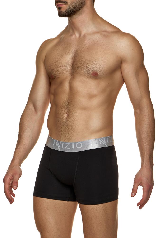 BOXER ΜΕ ΕΞΩΤΕΡΙΚΟ ΜΟΝΟΧΡΩΜΟ ΜΕΤΑΛΛΙΖΕ ΛΑΣΤΙΧΟ ΚΑΙ LOGO ΙΝΙΖΙΟ