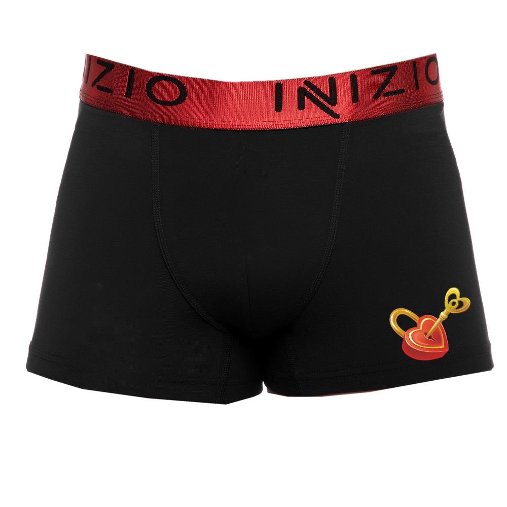 ΑΝΔΡΙΚΟ BOXER INIZIO ΜΕ ΕΞΩΤΕΡΙΚΟ ΜΕΤΑΛΙΖΕ ΛΑΣΤΙΧΟ ΣΧΕΔΙΟ ΚΛΕΙΔΑΡΙΑ