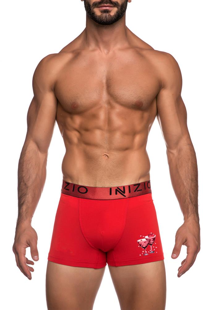 ΑΝΔΡΙΚΟ BOXER INIZIO ΜΕ ΕΞΩΤΕΡΙΚΟ ΜΕΤΑΛΙΖΕ ΛΑΣΤΙΧΟ ΣΧΕΔΙΟ ΠΟΤΗΡΙΑ ΜΕ ΚΑΡΔΙΕΣ