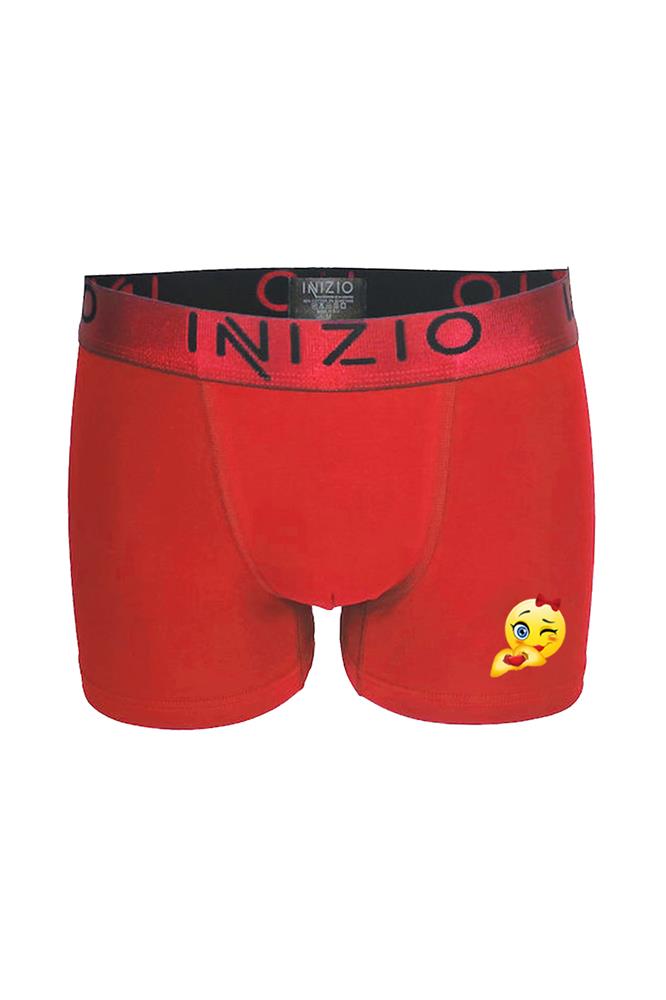 ΑΝΔΡΙΚΟ BOXER INIZIO ΜΕ ΕΞΩΤΕΡΙΚΟ ΜΕΤΑΛΙΖΕ ΛΑΣΤΙΧΟ ΣΧΕΔΙΟ EMOJI