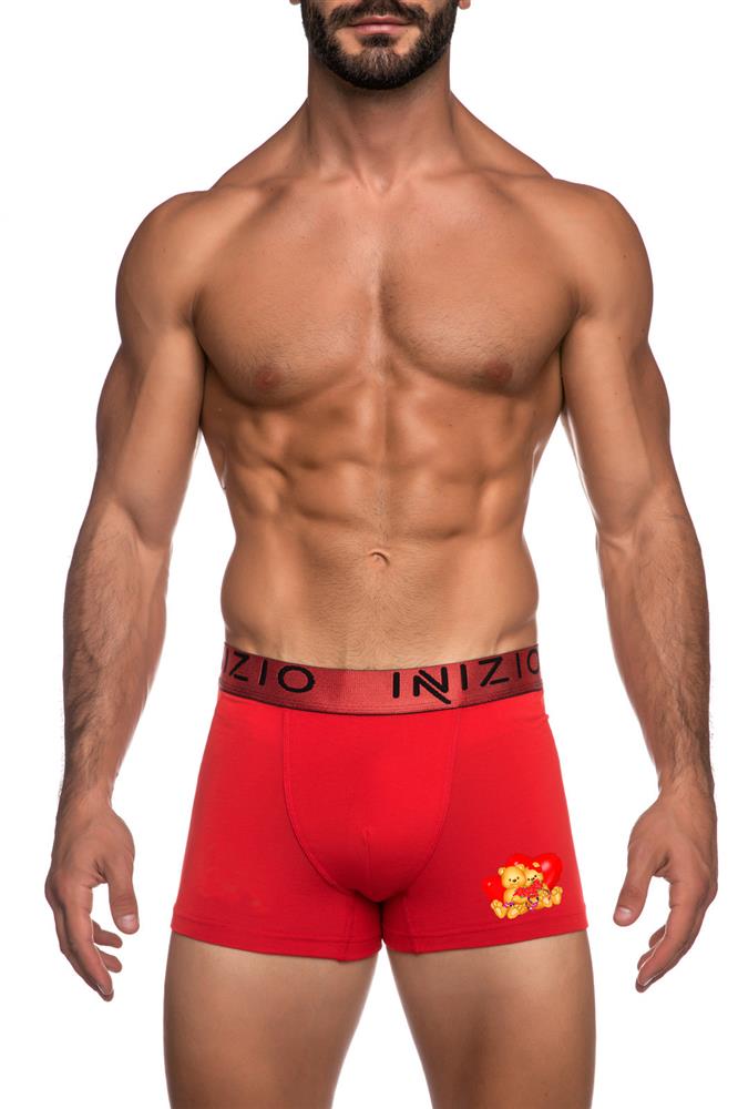 ΑΝΔΡΙΚΟ BOXER INIZIO ΜΕ ΕΞΩΤΕΡΙΚΟ ΜΕΤΑΛΙΖΕ ΛΑΣΤΙΧΟ ΣΧΕΔΙΟ ΑΡΚΟΥΔΑΚΙΑ