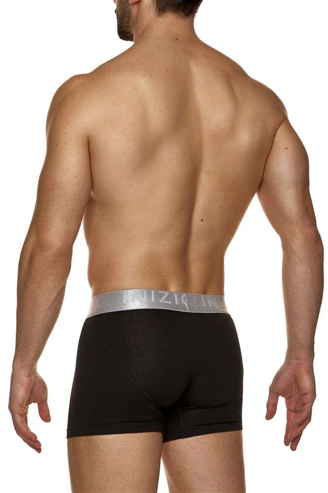 MODAL BOXER ΜΕ ΕΞΩΤΕΡΙΚΟ ΜΟΝΟΧΡΩΜΟ ΜΕΤΑΛΛΙΖΕ ΛΑΣΤΙΧΟ ΚΑΙ LOGO ΙΝΙΖΙΟ
