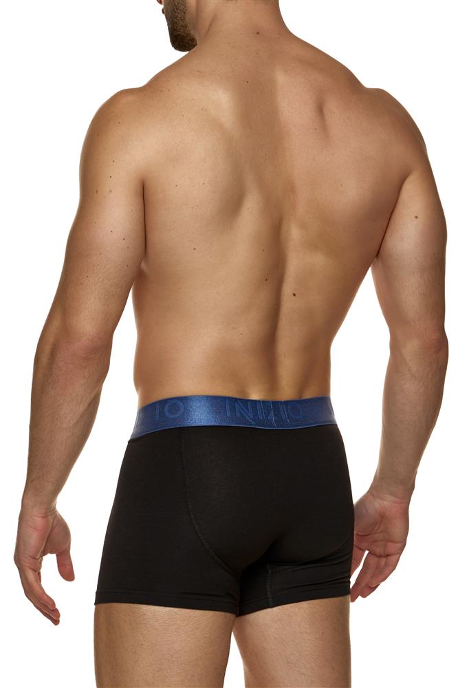 MODAL BOXER ΜΕ ΕΞΩΤΕΡΙΚΟ ΜΟΝΟΧΡΩΜΟ ΜΕΤΑΛΛΙΖΕ ΛΑΣΤΙΧΟ ΚΑΙ LOGO ΙΝΙΖΙΟ