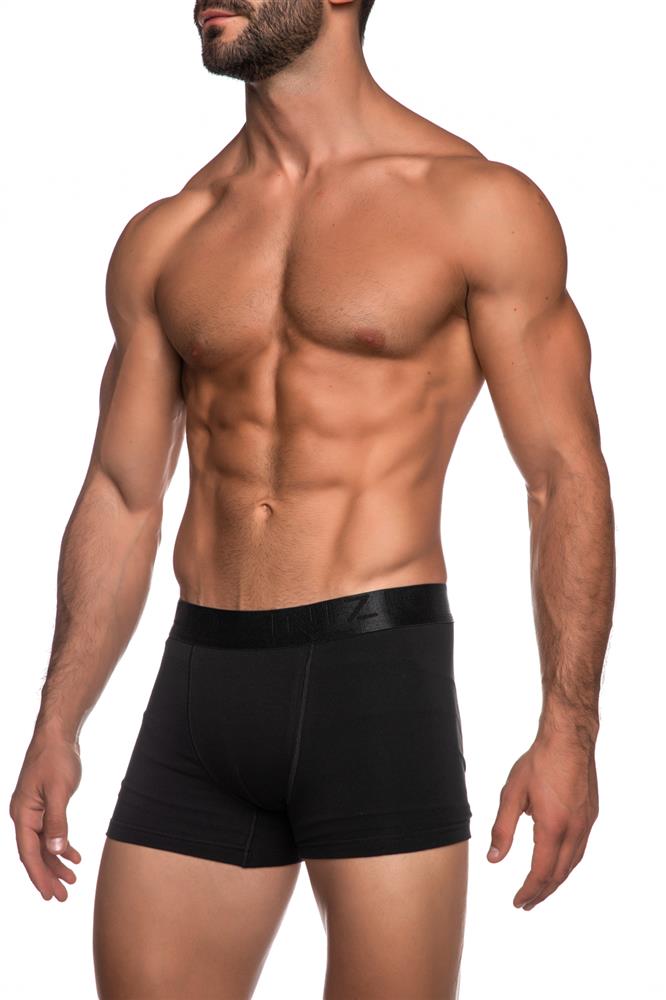 BAMBOO BOXER ΜΕ ΕΞΩΤΕΡΙΚΟ ΜΟΝΟΧΡΩΜΟ ΜΕΤΑΛΛΙΖΕ ΛΑΣΤΙΧΟ ΚΑΙ LOGO ΙΝΙΖΙΟ