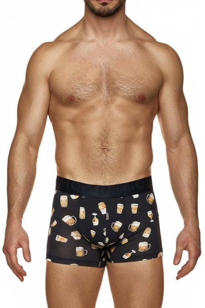 ΑΝΔΡΙΚΟ BOXER ΙΝΙΖΙΟ ΜΕ ΣΧΕΔΙΟ ΜΠΥΡΕΣ