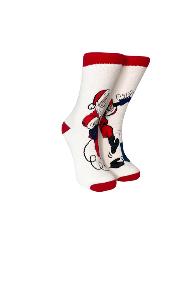 CHRISTMAS WOMEN\'S SOCKS ONE COLOR TERRY