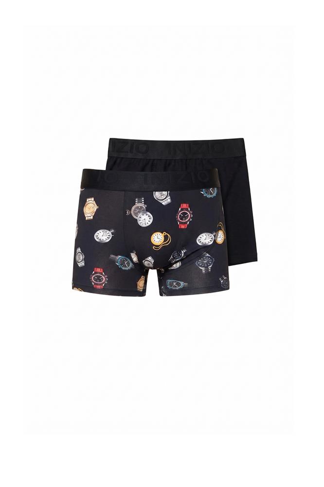 ΣΕΤ ΜΟΝΟΧΡΩΜΟ ΚΑΙ ΣΧΕΔΙΟ ΑΝΔΡΙΚΟ BOXER INIZIO 2 PACK